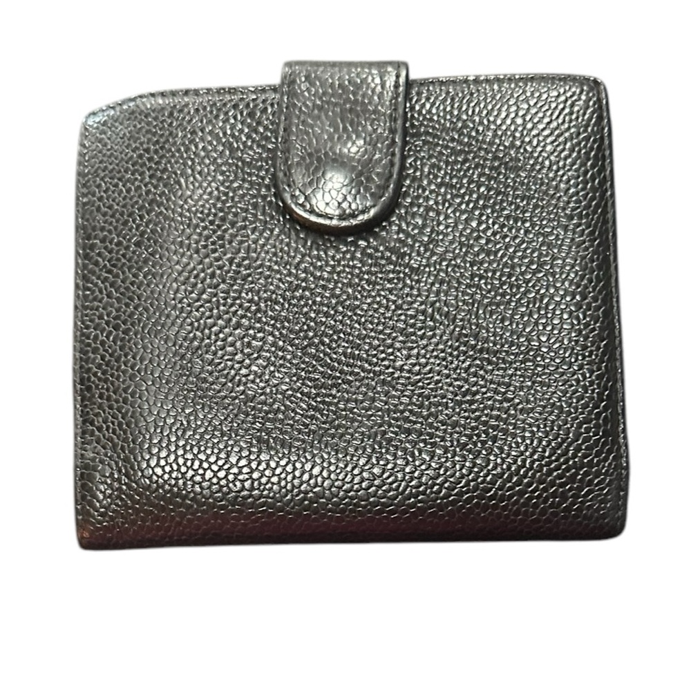 Chanel Caviar Skin Coco Mark Bifold Wallet - Picture 2 of 5